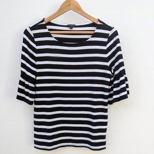 Talbots Striped Flared Sleeve Top